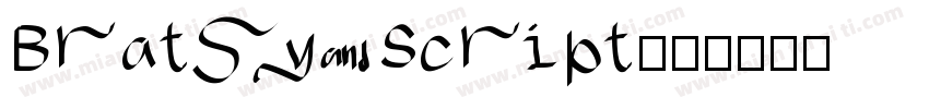 Bratsy Script字体转换